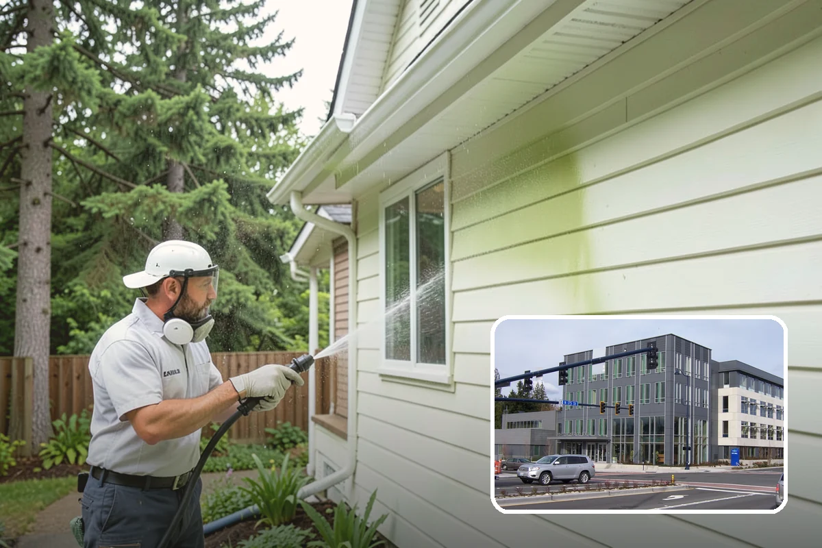 Soft Deck Washing in Shoreline, King County, WA - Cleans without splintering or furring the wood