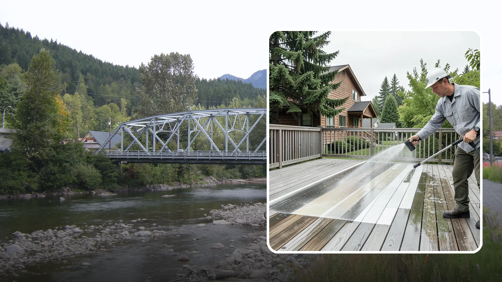Soft Deck Washing in Skykomish, King County, WA - Use low-pressure soft washing to clean delicate or aged decking without splintering the surface.