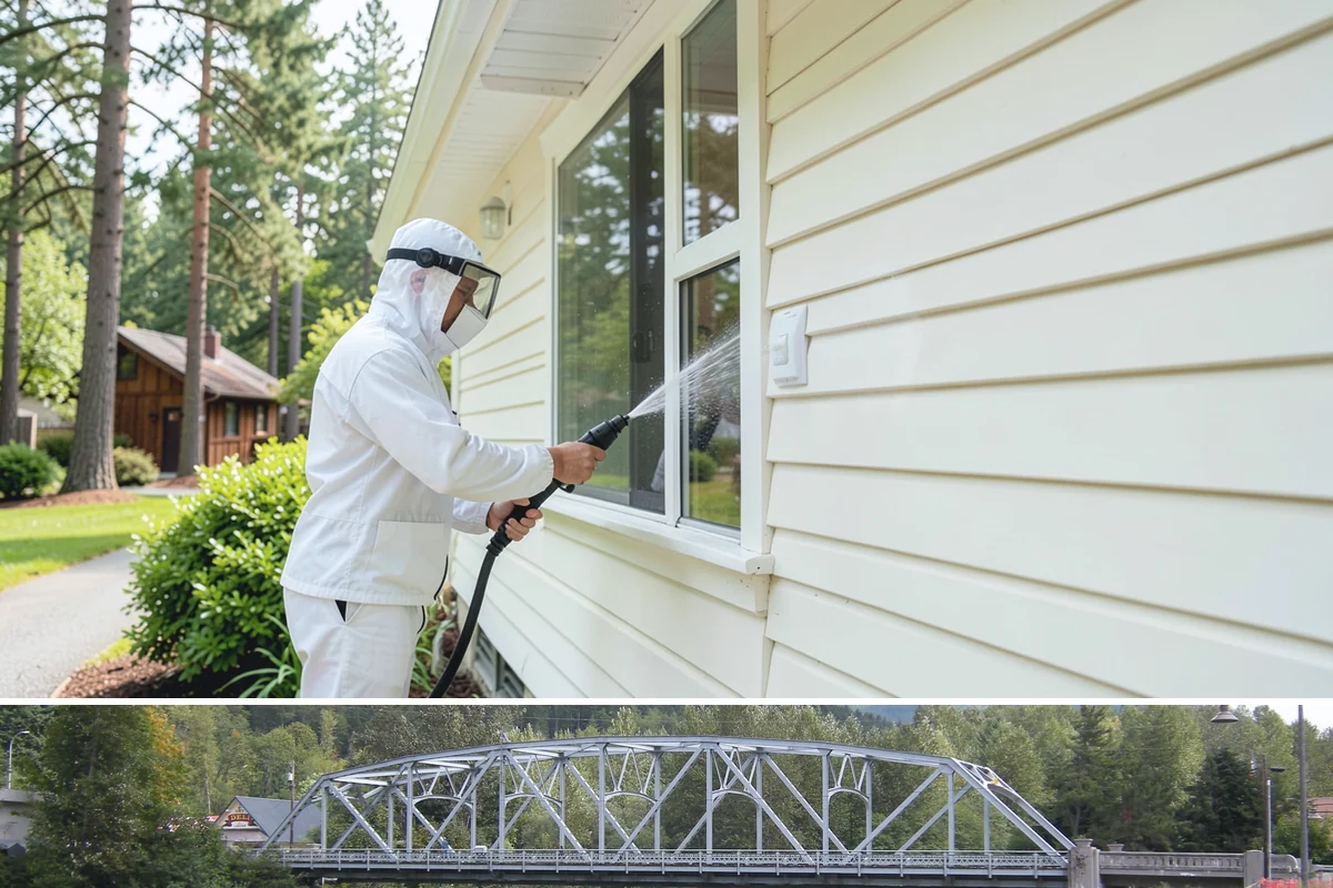 Soft Deck Washing in Skykomish, King County, WA - Soft wash decks in warm, dry summer weather to allow proper drying afterward.