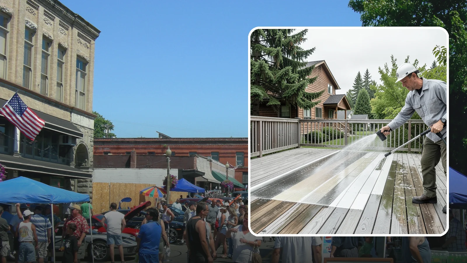 Soft Deck Washing in Snohomish, Snohomish County, WA - Use low-pressure soft washing to clean delicate or aged decking without splintering the surface.