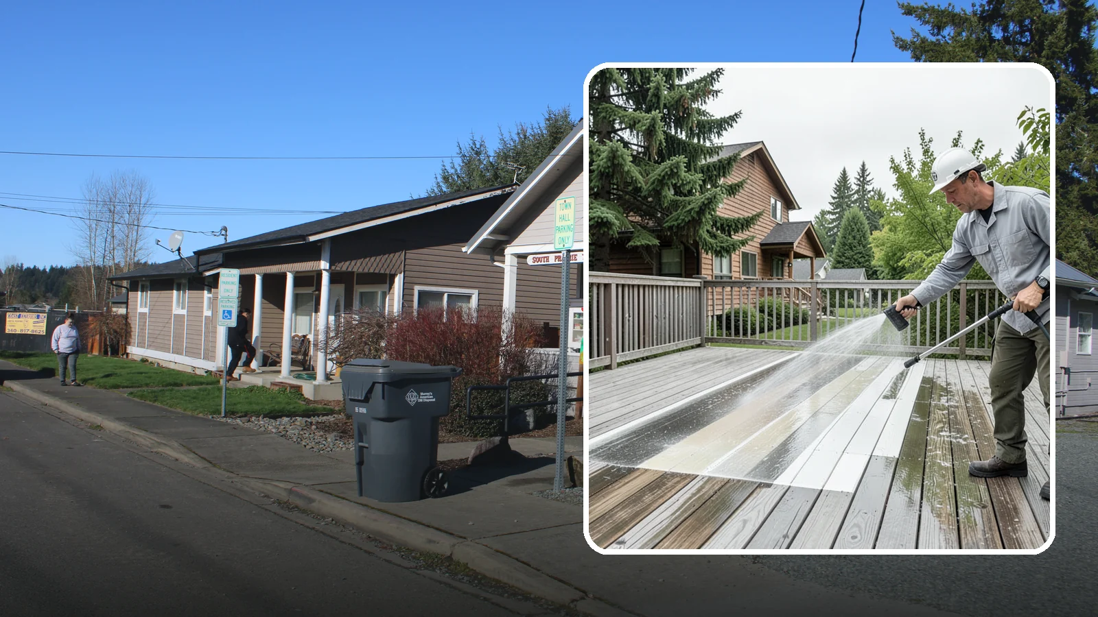 Soft Deck Washing in South Prairie, Pierce County, WA - Use low-pressure soft washing to clean delicate or aged decking without splintering the surface.