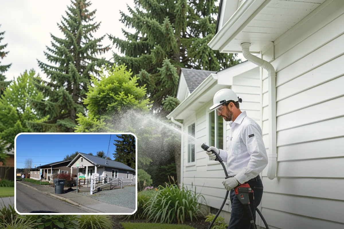 Soft Deck Washing in South Prairie, Pierce County, WA - Cleans without splintering or furring the wood
