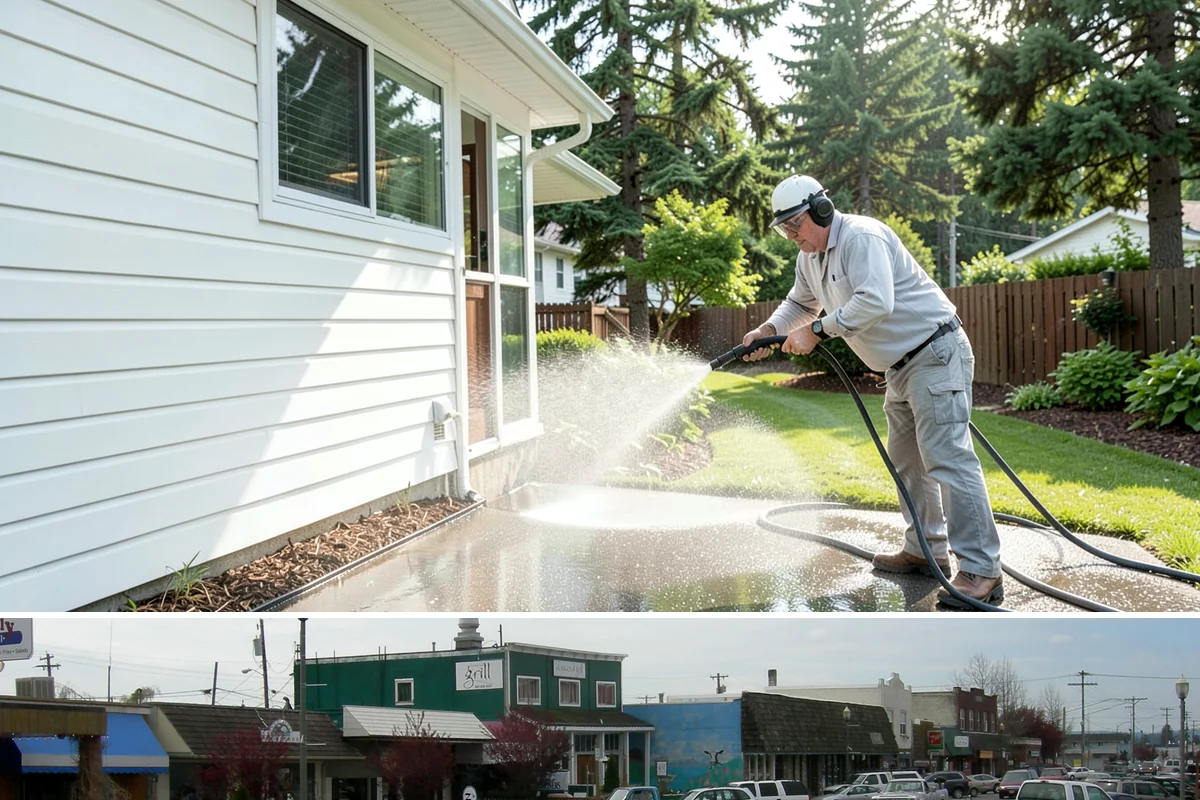 Soft Deck Washing in Stanwood, Snohomish County, WA - Soft wash decks in warm, dry summer weather to allow proper drying afterward.