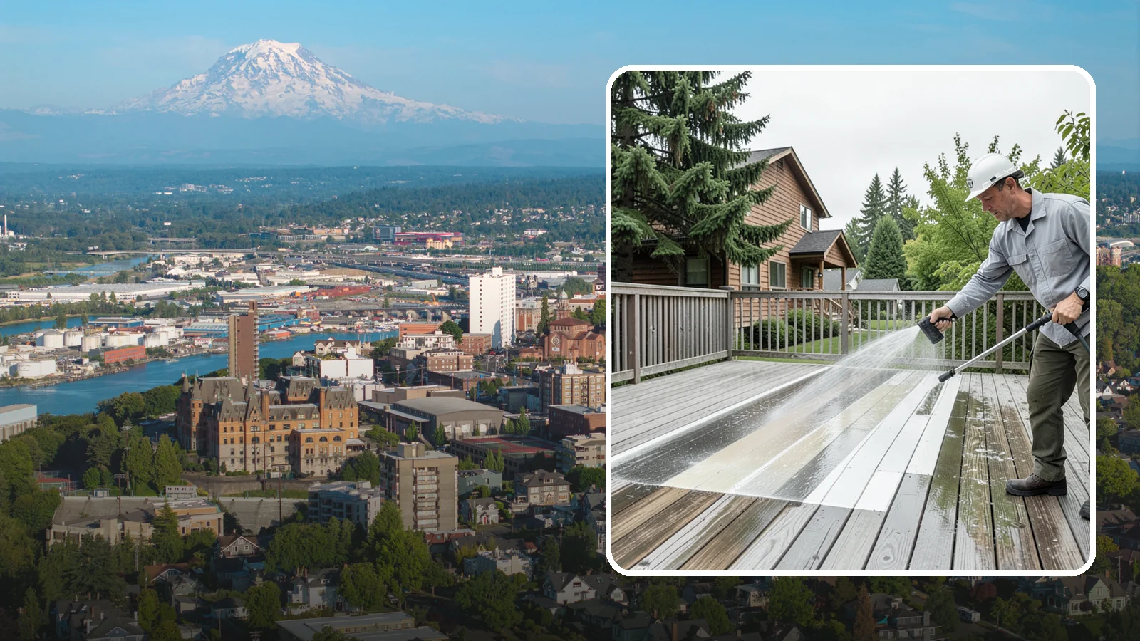 Soft Deck Washing in Tacoma, Pierce County, WA - Use low-pressure soft washing to clean delicate or aged decking without splintering the surface.
