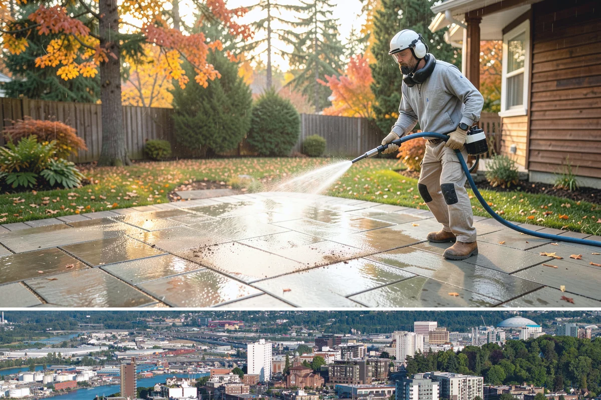 Soft Deck Washing in Tacoma, Pierce County, WA - Soft wash decks in warm, dry summer weather to allow proper drying afterward.