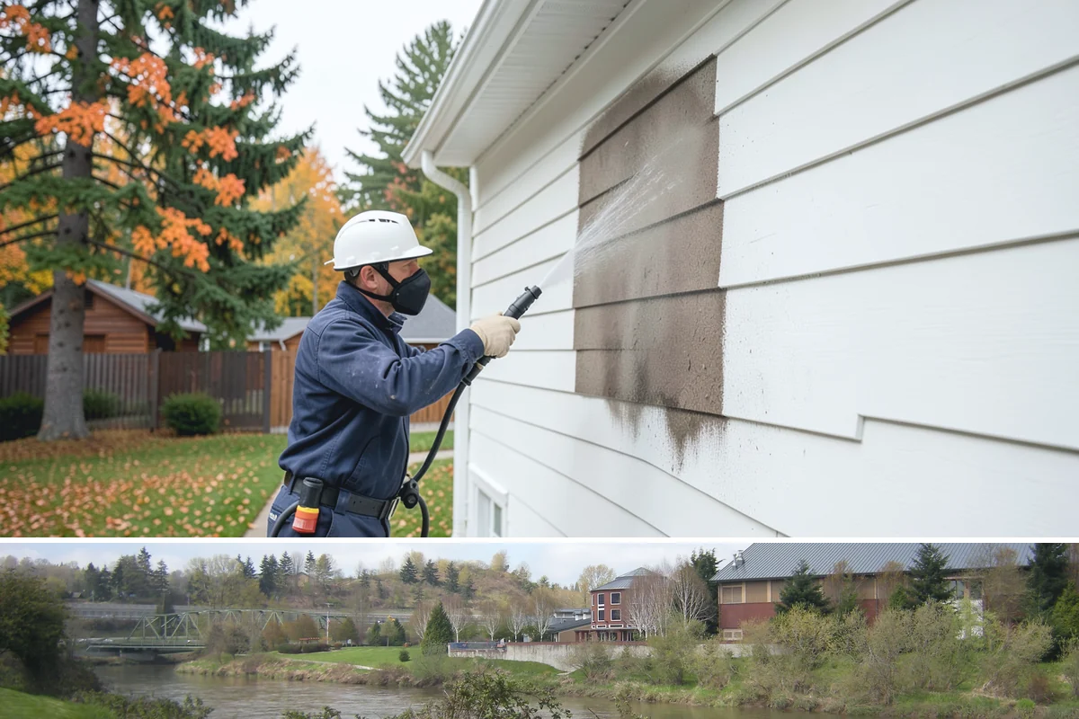 Soft Deck Washing in Tukwila, King County, WA - Soft wash decks in warm, dry summer weather to allow proper drying afterward.
