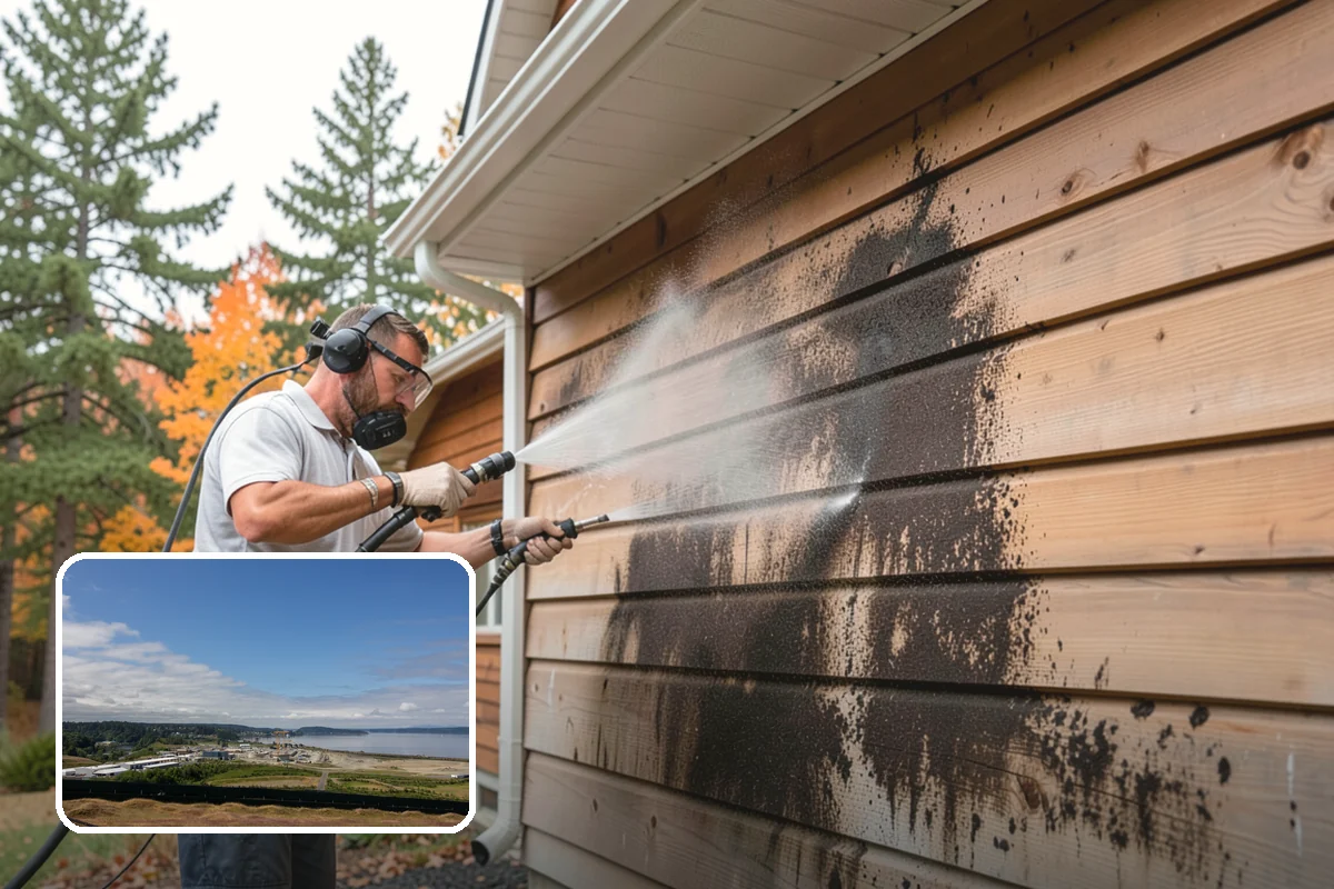 Soft Deck Washing in University Place, Pierce County, WA - Cleans without splintering or furring the wood