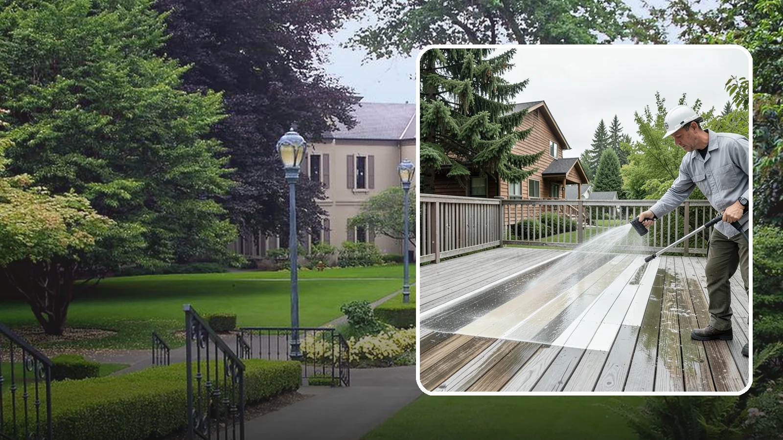 Soft Deck Washing in Woodinville, King County, WA - Use low-pressure soft washing to clean delicate or aged decking without splintering the surface.