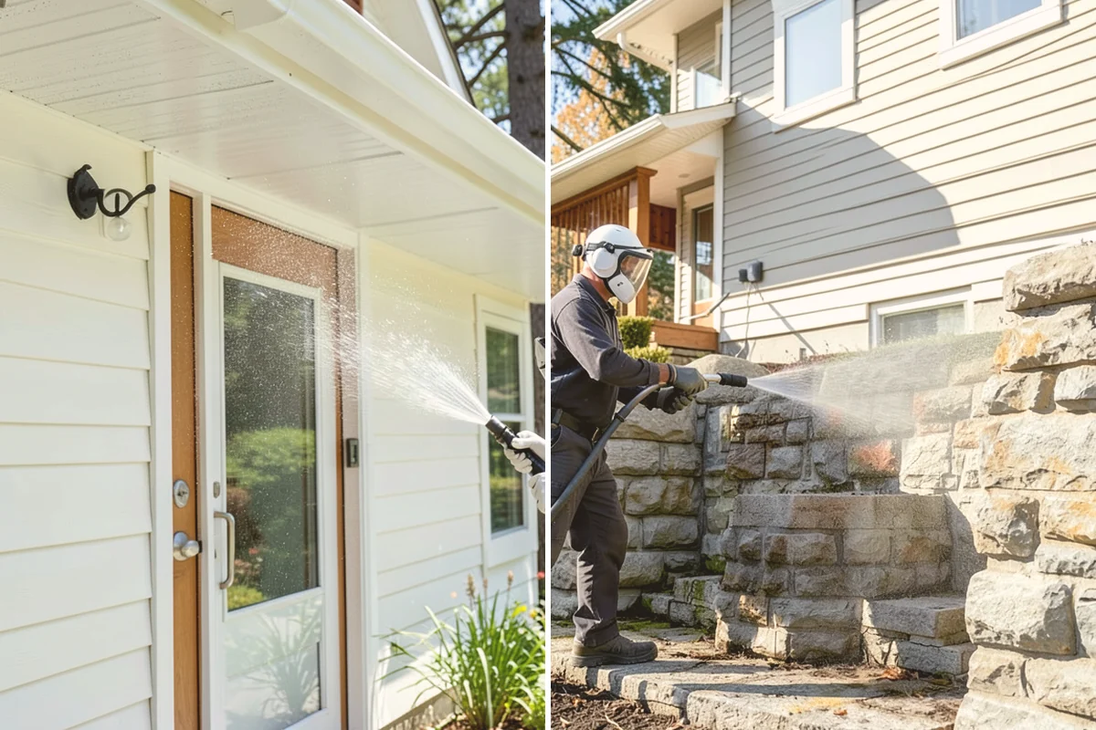 Soft House Washing in Algona, King County, WA - Evaluate the home for pressure-sensitive materials and entry points