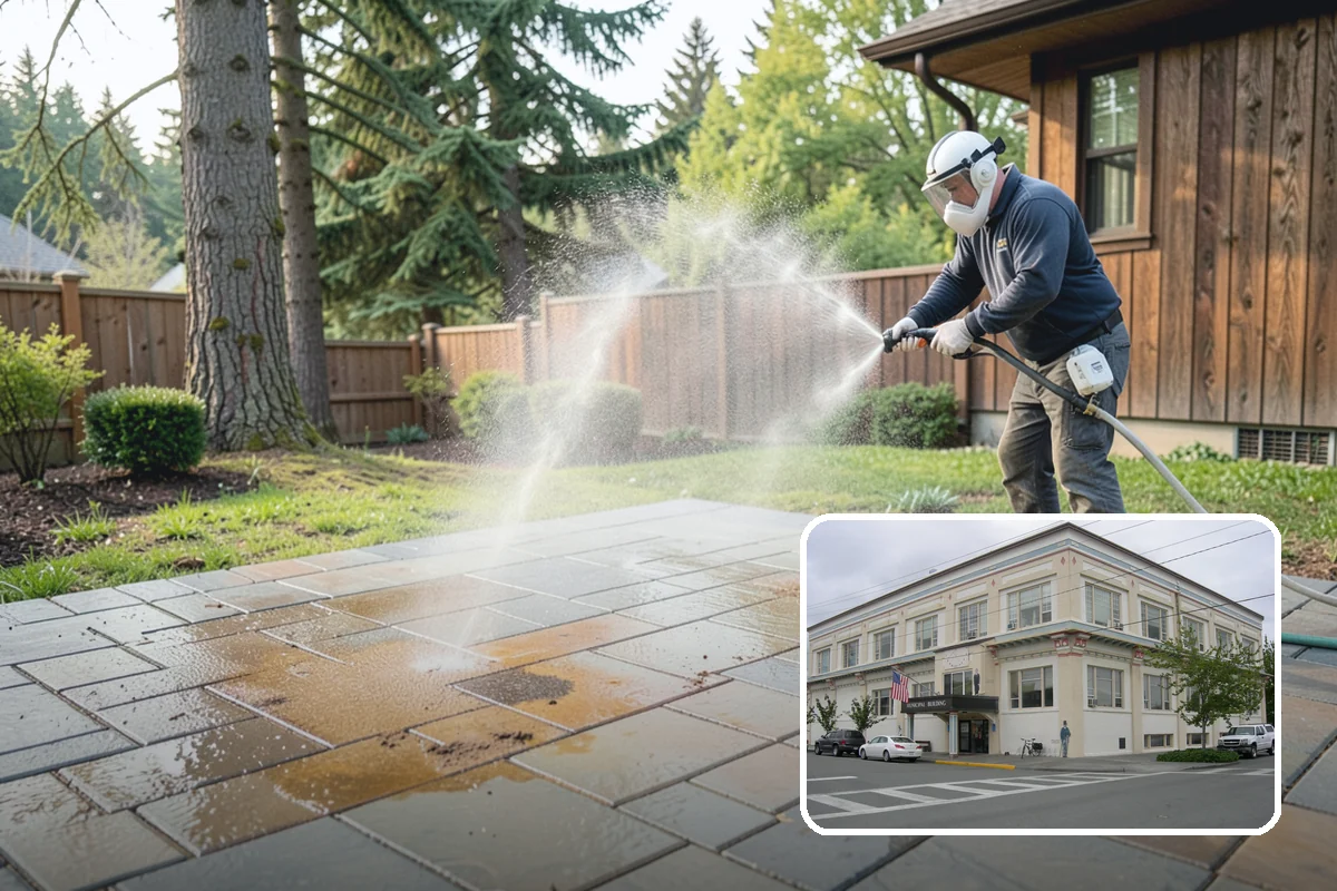 Soft House Washing in Anacortes, Skagit County, WA - Eliminates the danger of water pushed behind siding