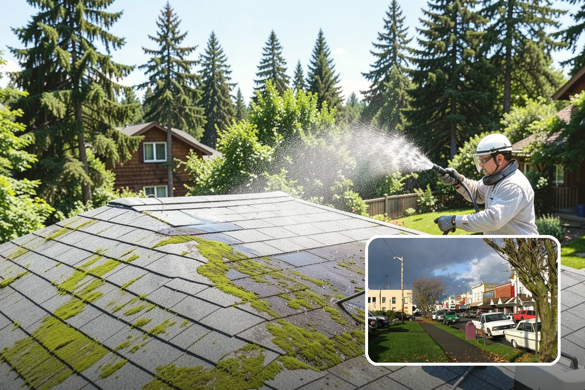 Soft House Washing in Arlington, Snohomish County, WA - Eliminates the danger of water pushed behind siding