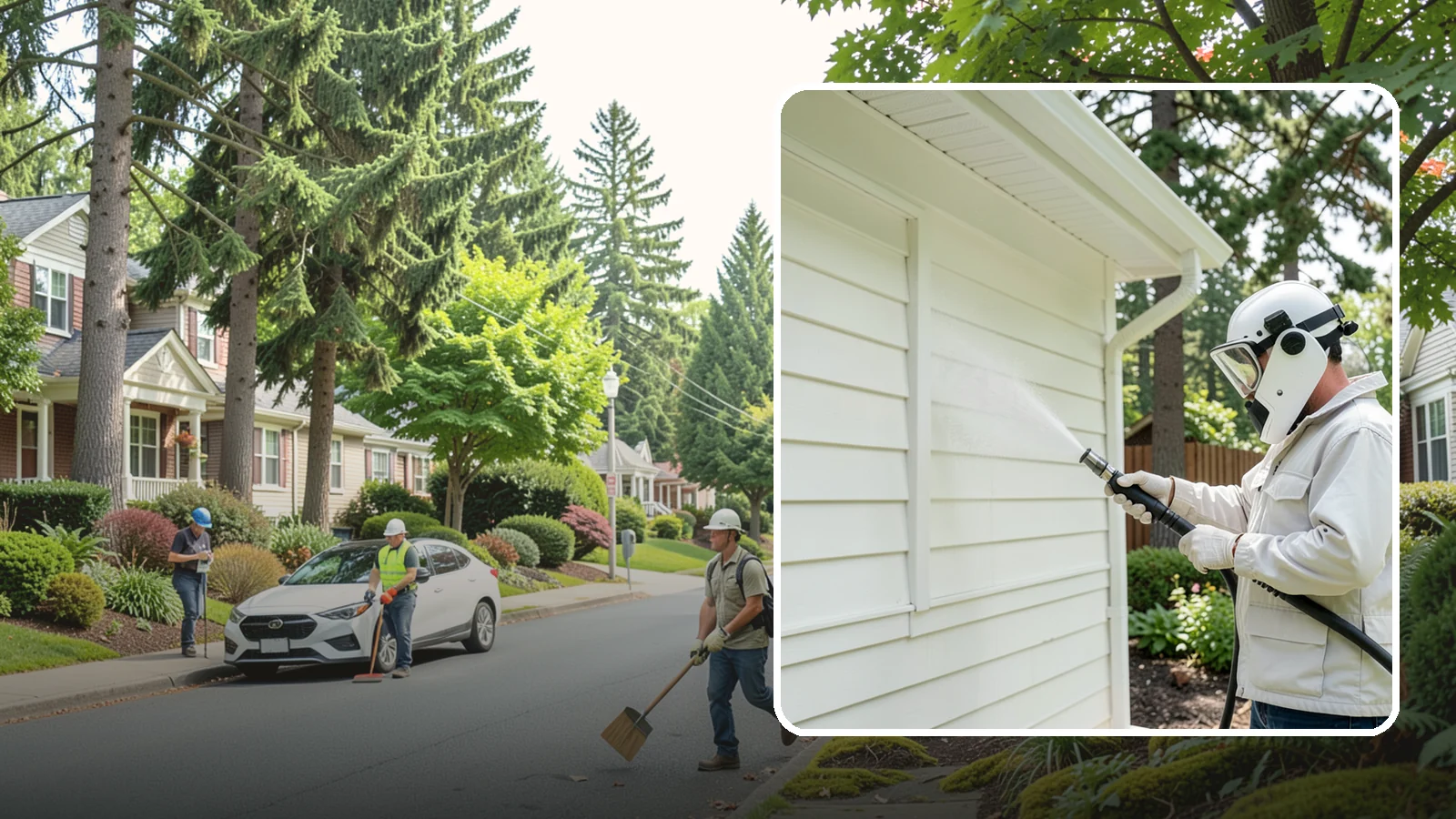 Soft House Washing in Beaux Arts Village, King County, WA - Soft house washing uses low pressure and specialized detergents to clean delicate siding without the risk of gouging or water...