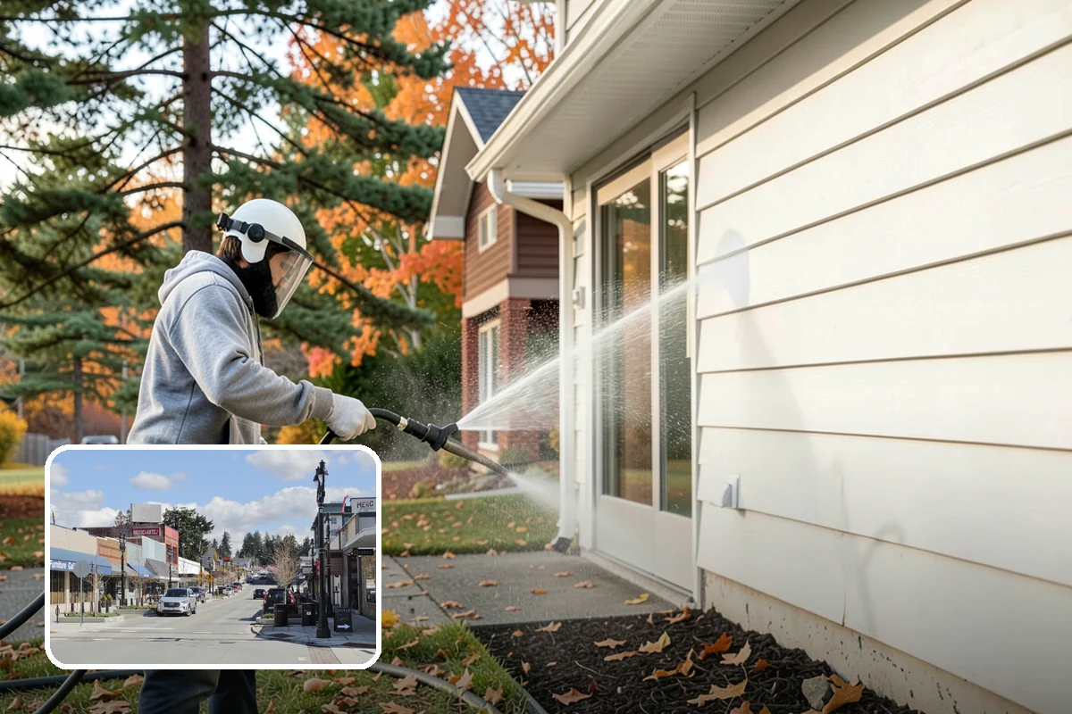 Soft House Washing in Bothell, King County, WA - Eliminates the danger of water pushed behind siding