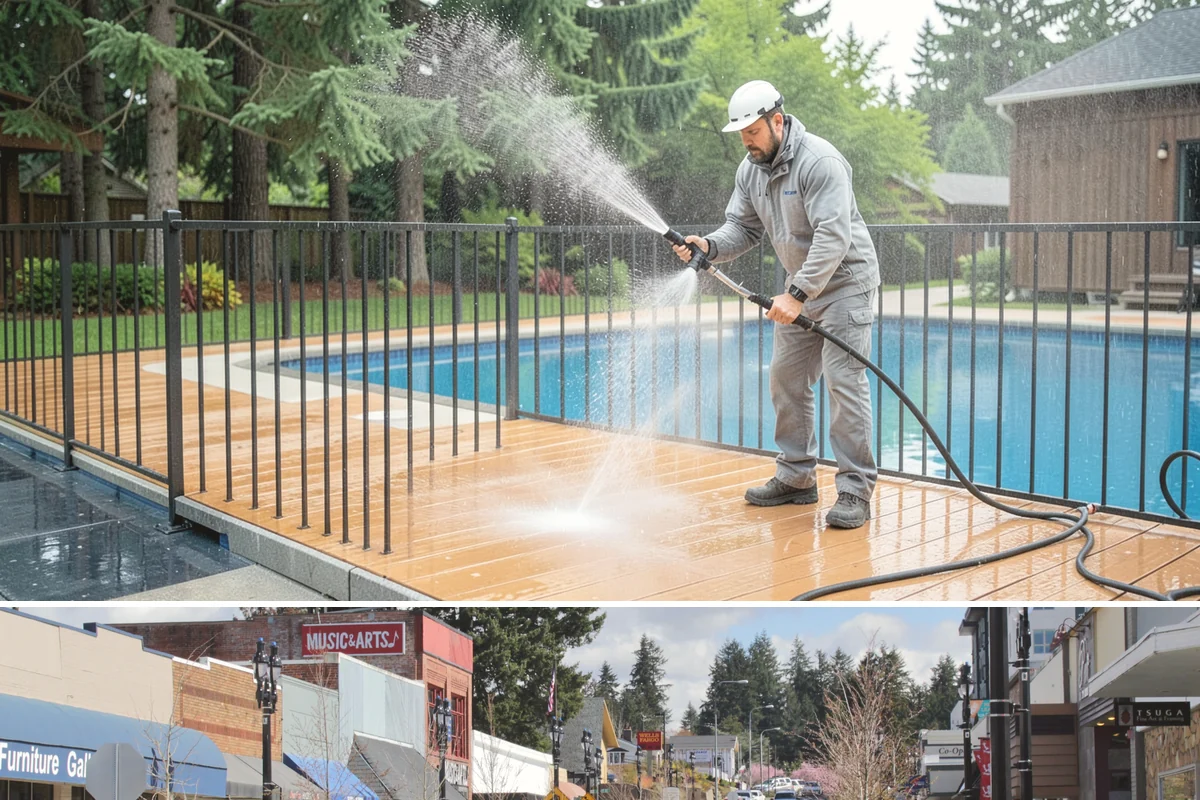 Soft House Washing in Bothell, King County, WA - The drier stretches from June through September let the low-pressure rinse dry cleanly and slow future regrowth.