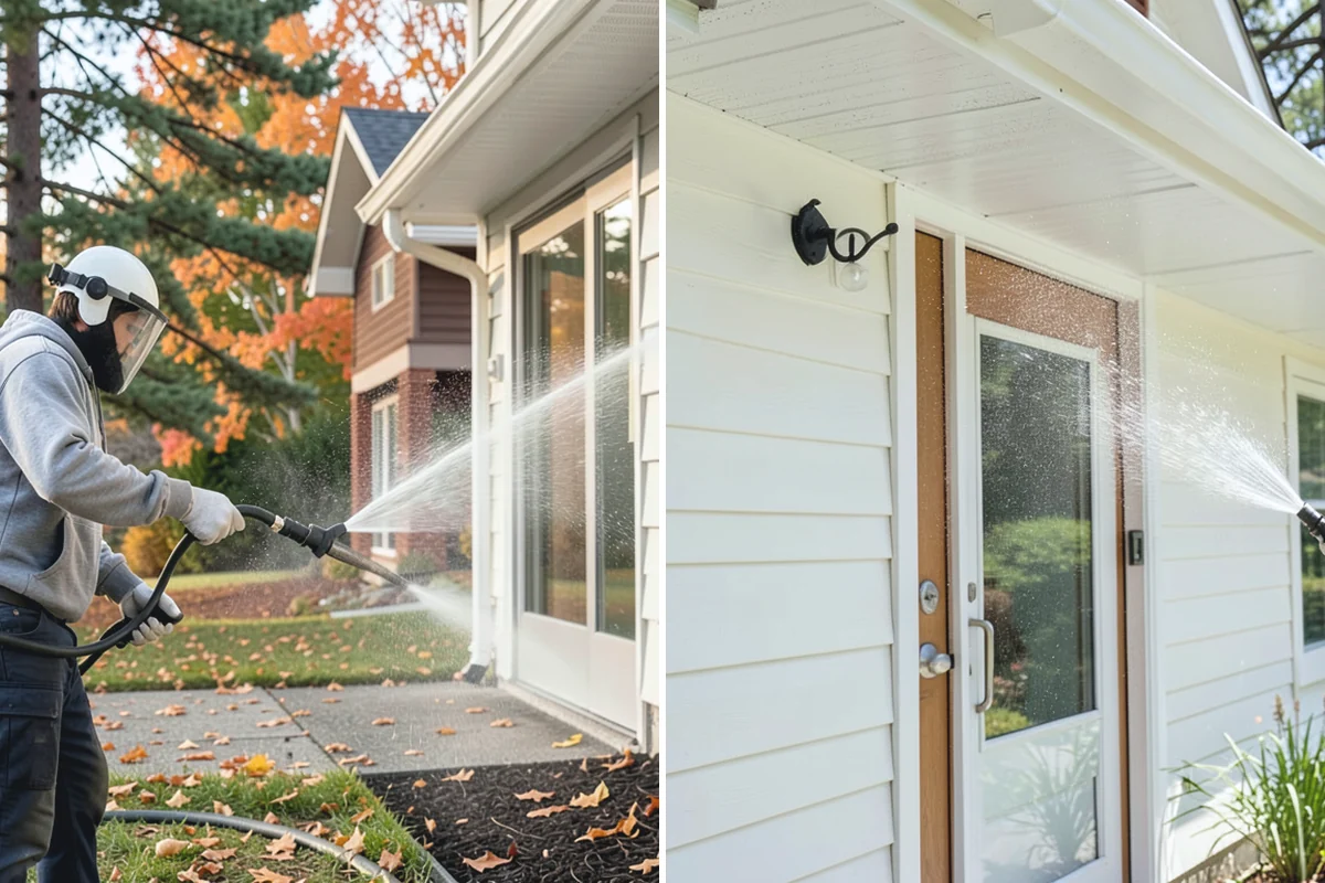 Soft House Washing in Buckley, Pierce County, WA - Evaluate the home for pressure-sensitive materials and entry points