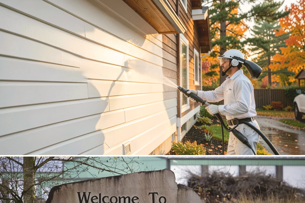 Soft House Washing in Buckley, Pierce County, WA - The drier stretches from June through September let the low-pressure rinse dry cleanly and slow future regrowth.