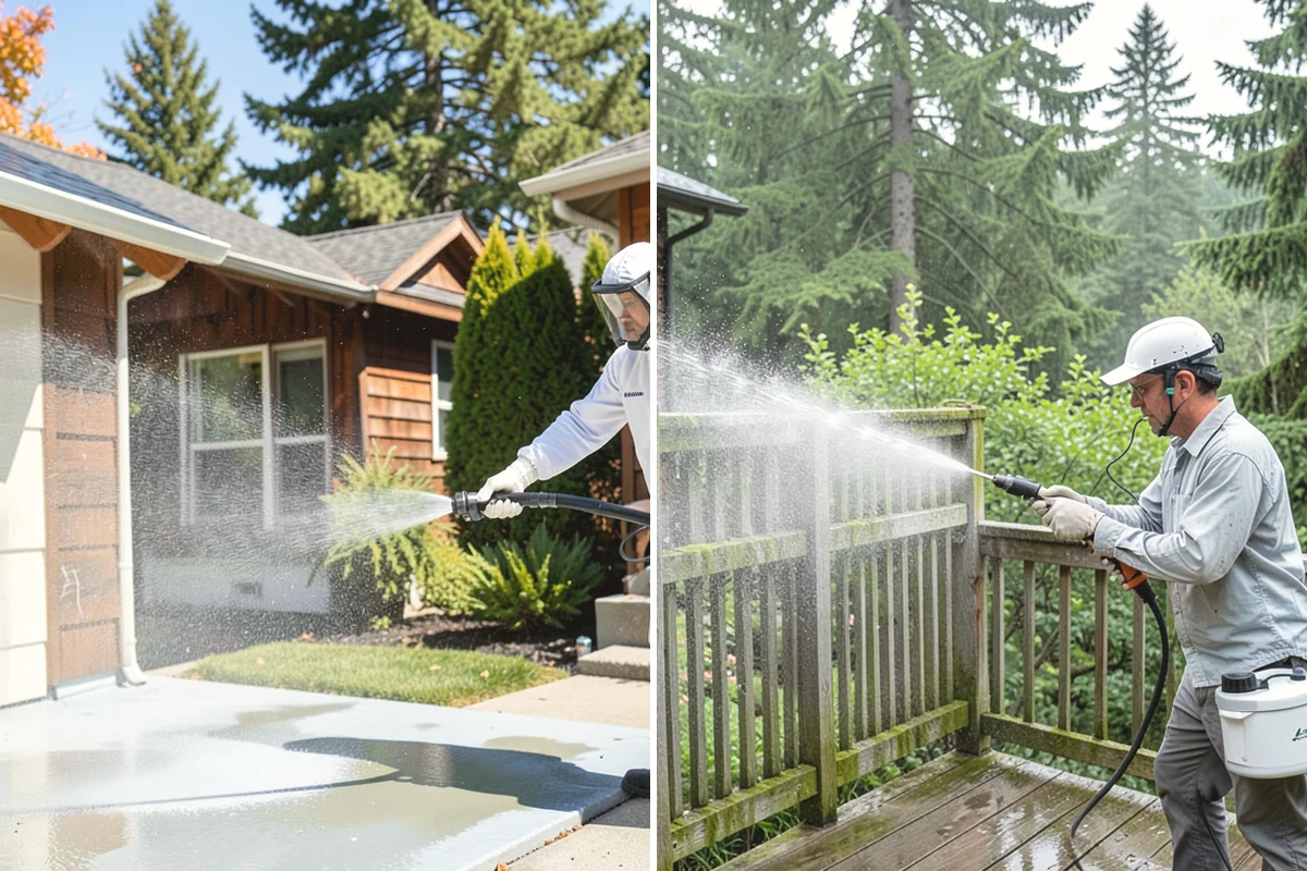 Soft House Washing in Burien, King County, WA - Evaluate the home for pressure-sensitive materials and entry points