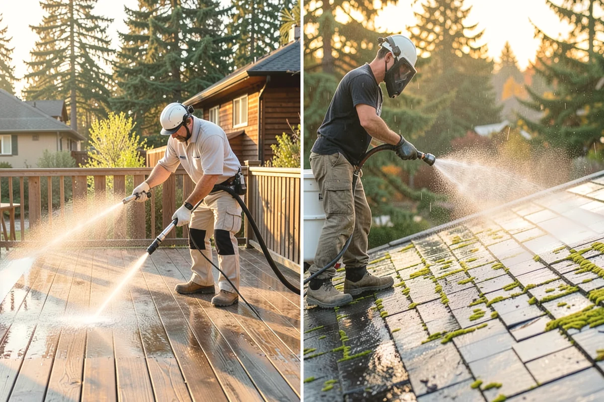 Soft House Washing in Carbonado, Pierce County, WA - Evaluate the home for pressure-sensitive materials and entry points