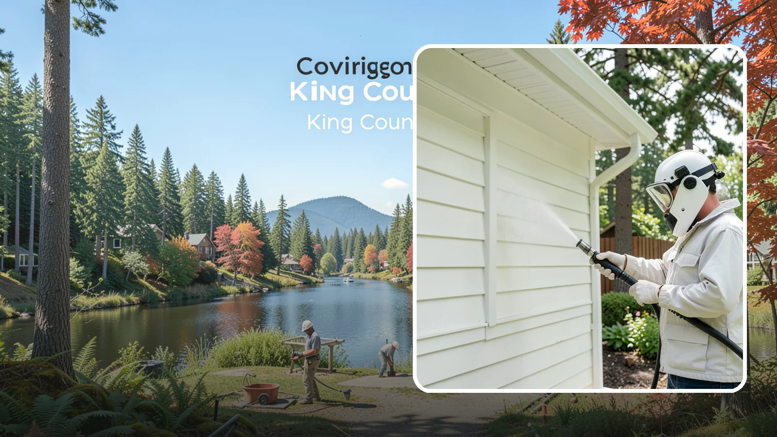 Soft House Washing in Covington, King County, WA - Soft house washing uses low pressure and specialized detergents to clean delicate siding without the risk of gouging or water...