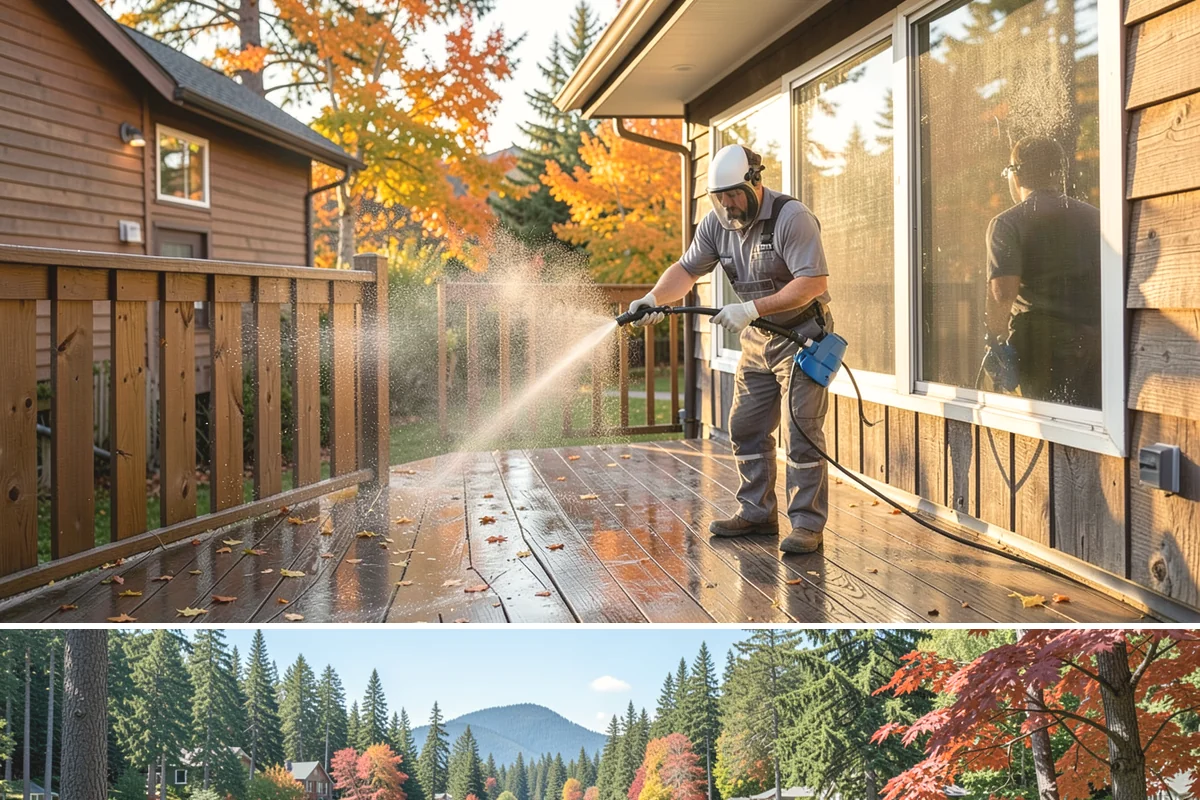 Soft House Washing in Covington, King County, WA - The drier stretches from June through September let the low-pressure rinse dry cleanly and slow future regrowth.