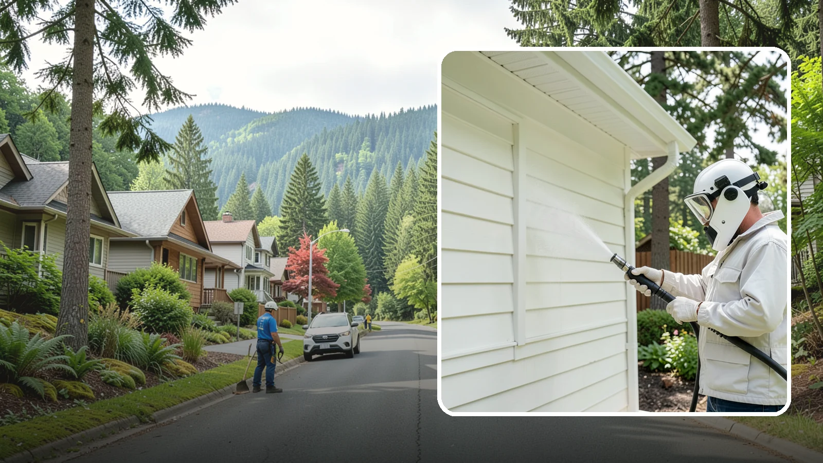 Soft House Washing in Darrington, Snohomish County, WA - Soft house washing uses low pressure and specialized detergents to clean delicate siding without the risk of gouging or water...