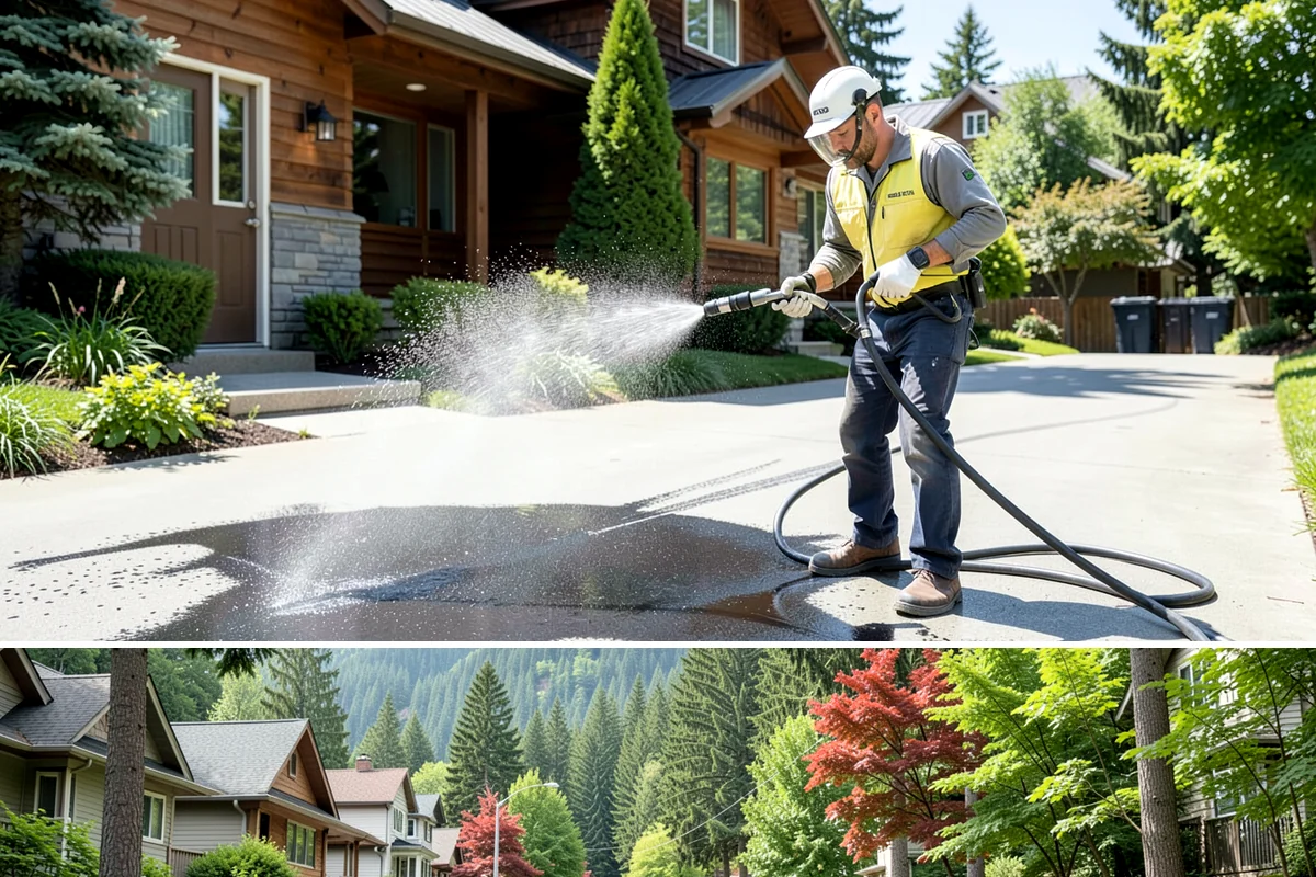 Soft House Washing in Darrington, Snohomish County, WA - The drier stretches from June through September let the low-pressure rinse dry cleanly and slow future regrowth.