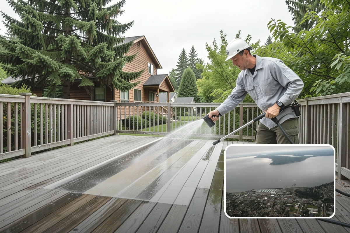 Soft House Washing in Des Moines, King County, WA - Eliminates the danger of water pushed behind siding