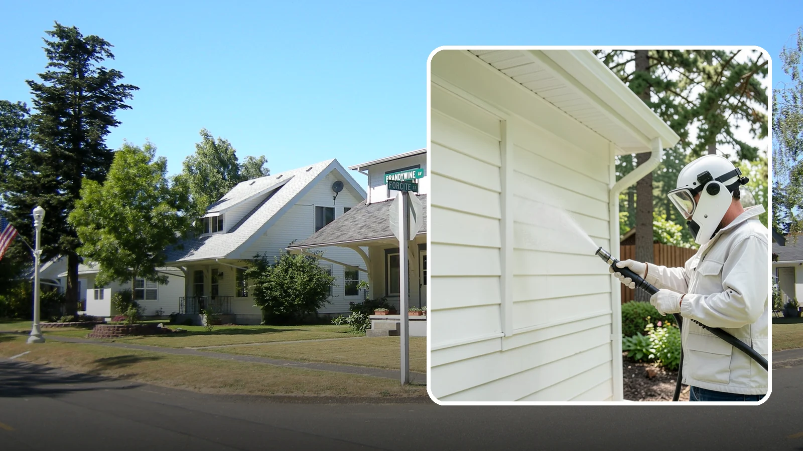 Soft House Washing in DuPont, Pierce County, WA - Soft house washing uses low pressure and specialized detergents to clean delicate siding without the risk of gouging or water...