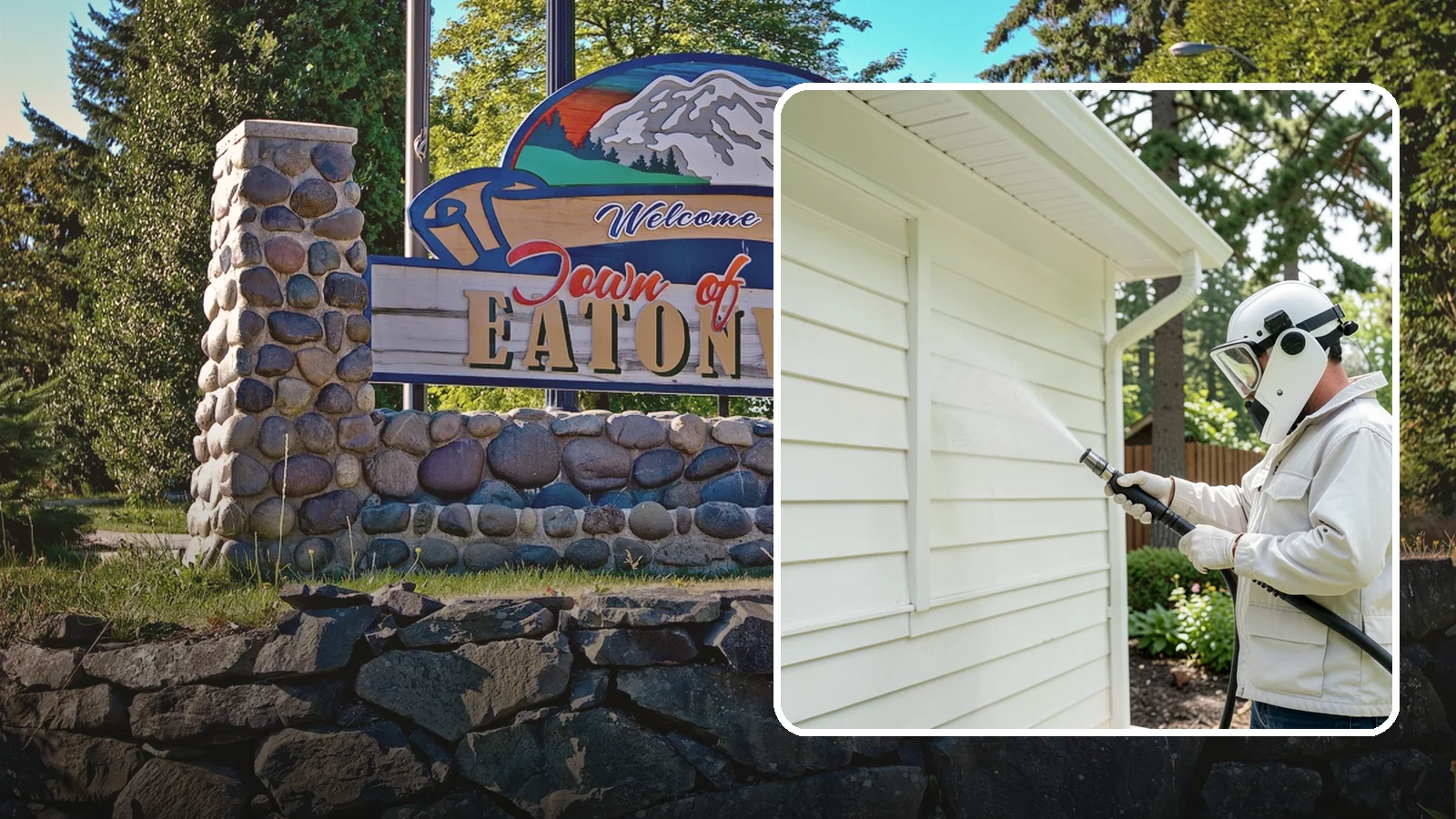 Soft House Washing in Eatonville, Pierce County, WA - Soft house washing uses low pressure and specialized detergents to clean delicate siding without the risk of gouging or water...