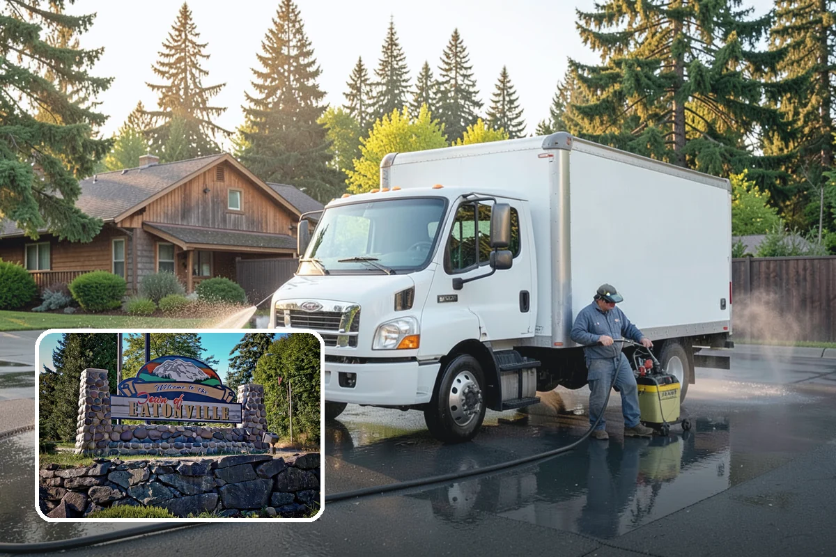 Soft House Washing in Eatonville, Pierce County, WA - Eliminates the danger of water pushed behind siding