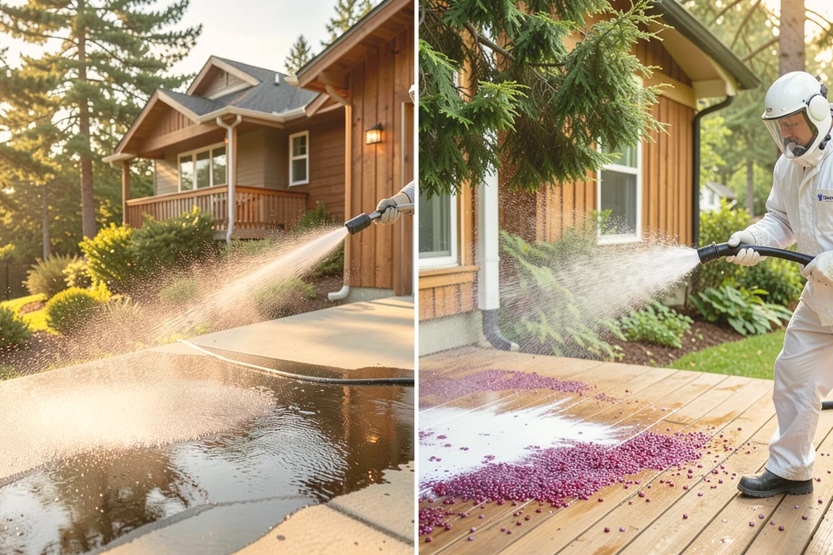 Soft House Washing in Eatonville, Pierce County, WA - Evaluate the home for pressure-sensitive materials and entry points