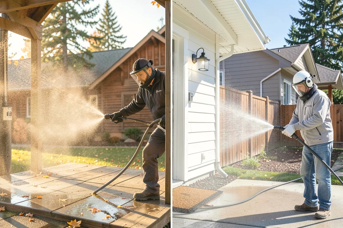 Soft House Washing in Edgewood, Pierce County, WA - Evaluate the home for pressure-sensitive materials and entry points