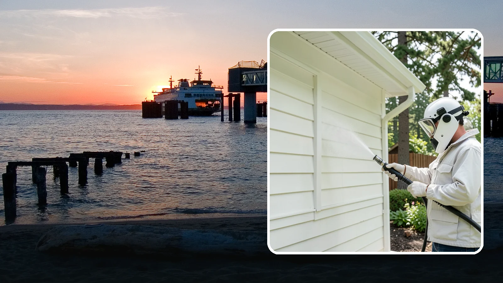 Soft House Washing in Edmonds, Snohomish County, WA - Soft house washing uses low pressure and specialized detergents to clean delicate siding without the risk of gouging or water...