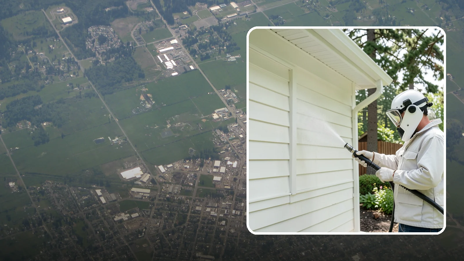Soft House Washing in Enumclaw, King County, WA - Soft house washing uses low pressure and specialized detergents to clean delicate siding without the risk of gouging or water...
