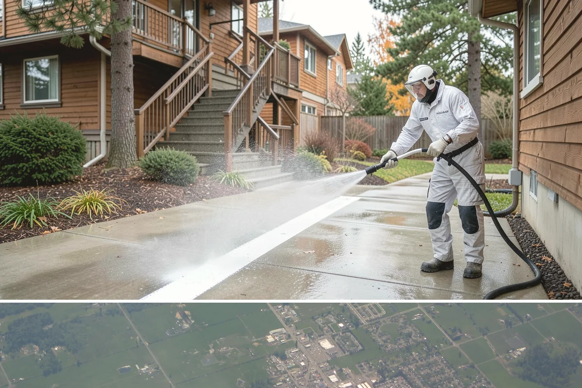 Soft House Washing in Enumclaw, King County, WA - The drier stretches from June through September let the low-pressure rinse dry cleanly and slow future regrowth.