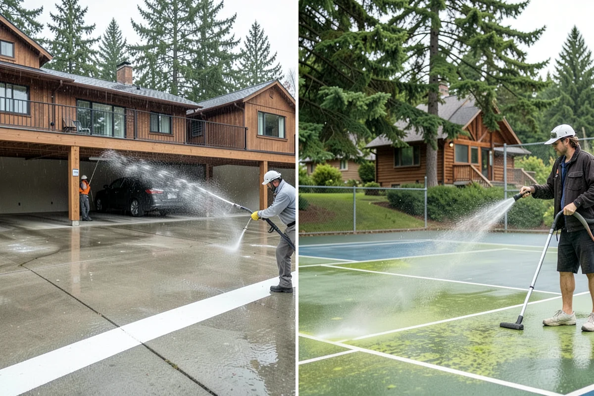 Soft House Washing in Fircrest, Pierce County, WA - Evaluate the home for pressure-sensitive materials and entry points