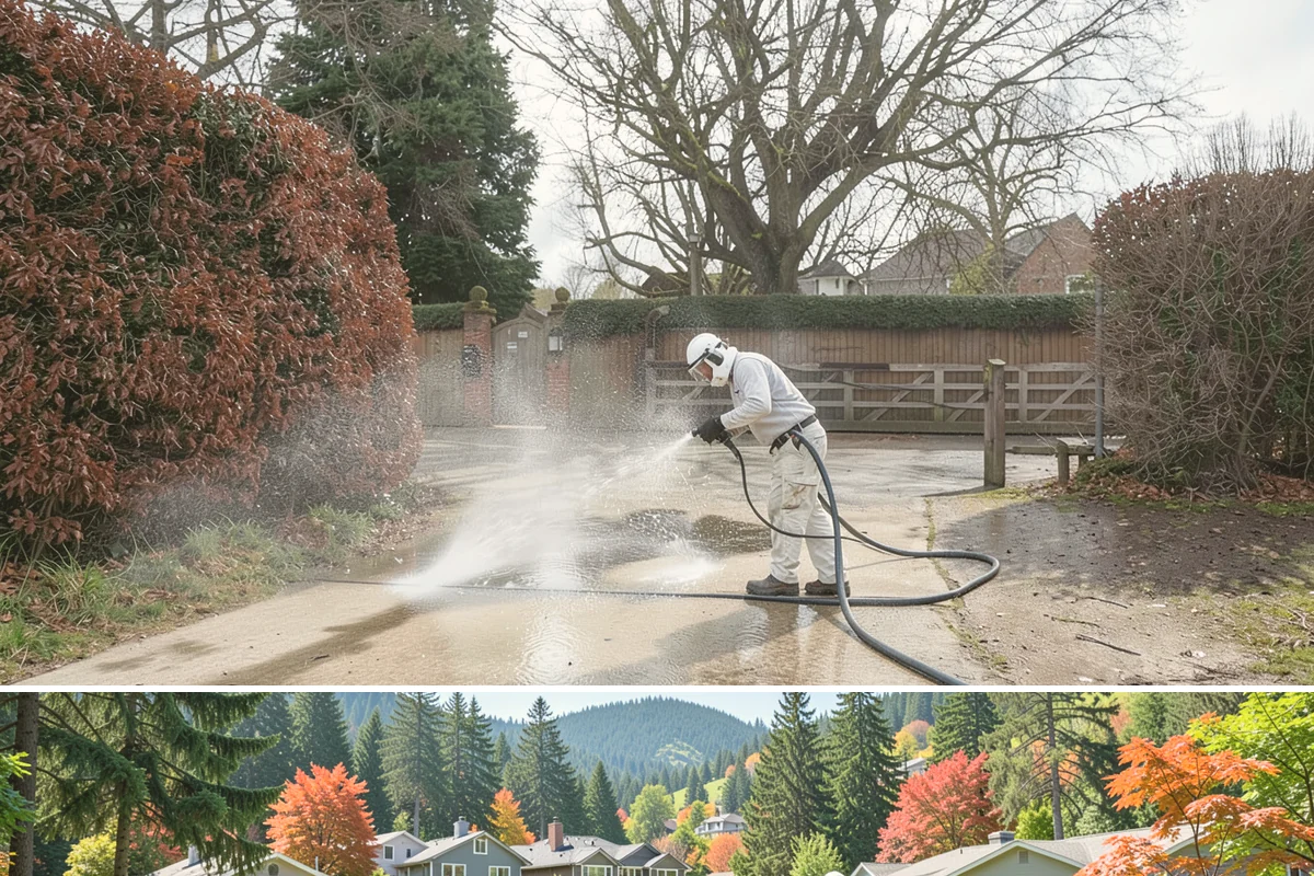 Soft House Washing in Fircrest, Pierce County, WA - The drier stretches from June through September let the low-pressure rinse dry cleanly and slow future regrowth.