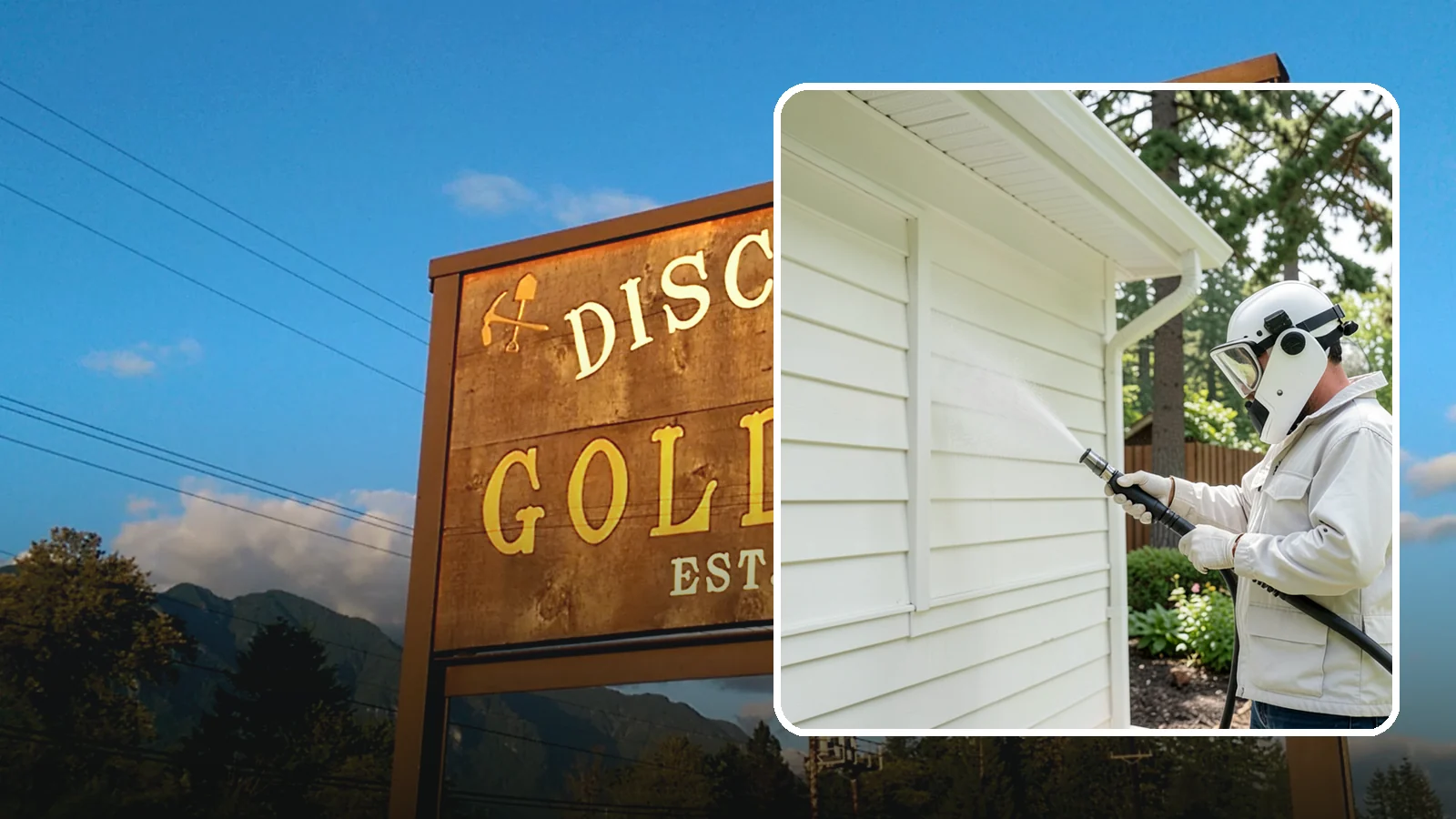Soft House Washing in Gold Bar, Snohomish County, WA - Soft house washing uses low pressure and specialized detergents to clean delicate siding without the risk of gouging or water...