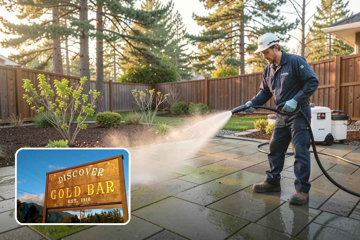 Soft House Washing in Gold Bar, Snohomish County, WA - Eliminates the danger of water pushed behind siding