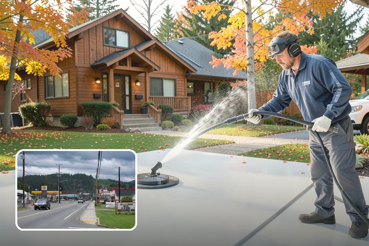 Soft House Washing in Granite Falls, Snohomish County, WA - Eliminates the danger of water pushed behind siding