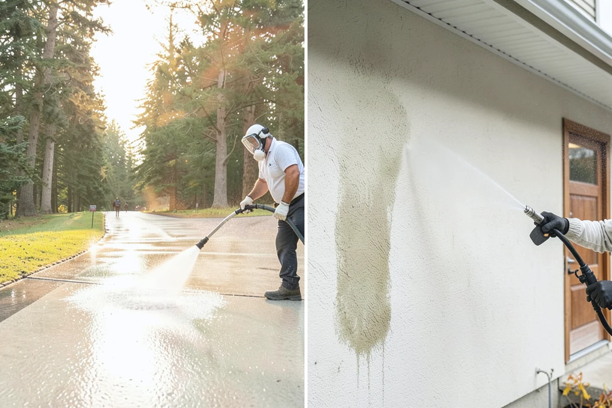 Soft House Washing in Granite Falls, Snohomish County, WA - Evaluate the home for pressure-sensitive materials and entry points