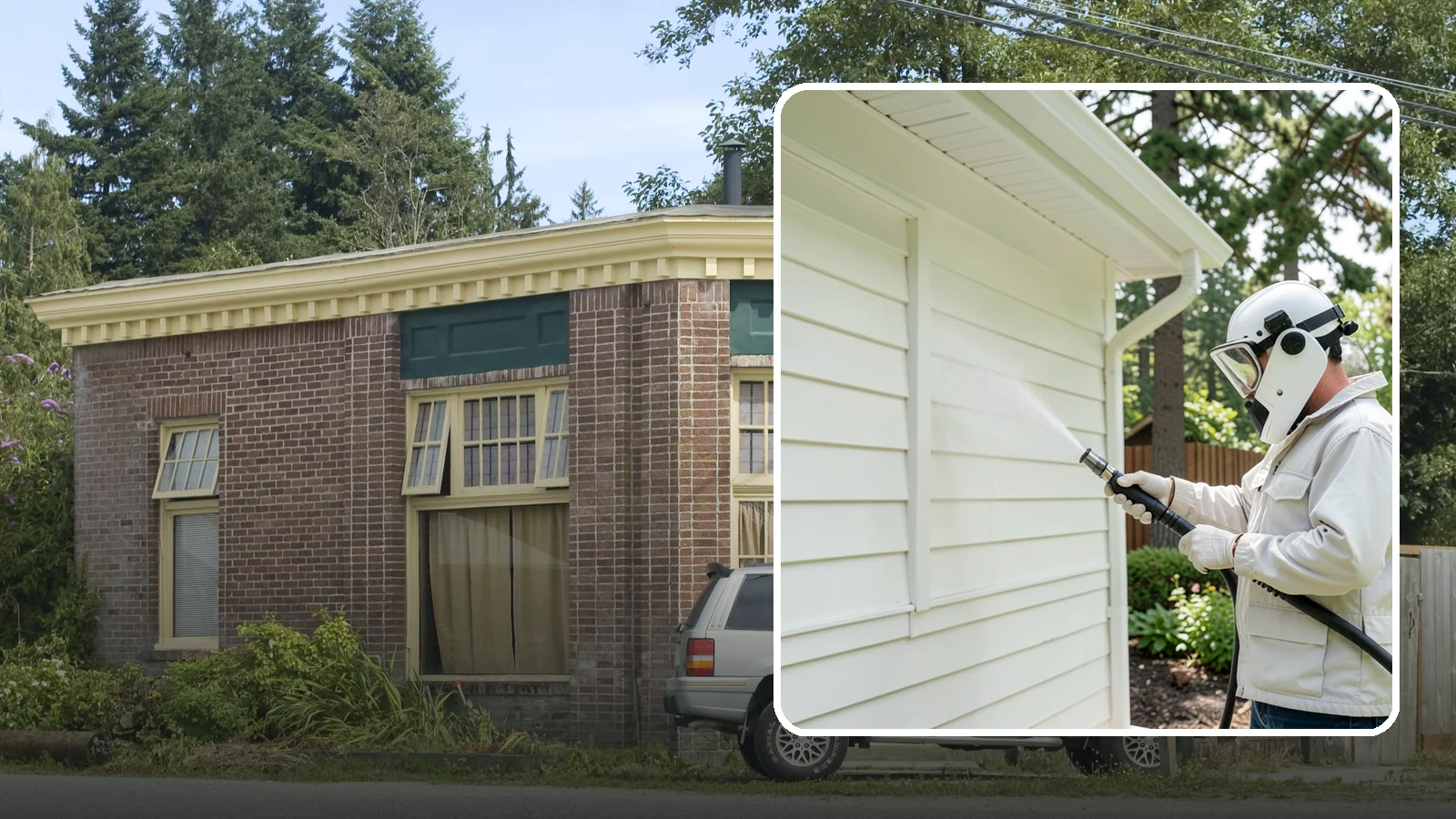 Soft House Washing in Hamilton, Skagit County, WA - Soft house washing uses low pressure and specialized detergents to clean delicate siding without the risk of gouging or water...
