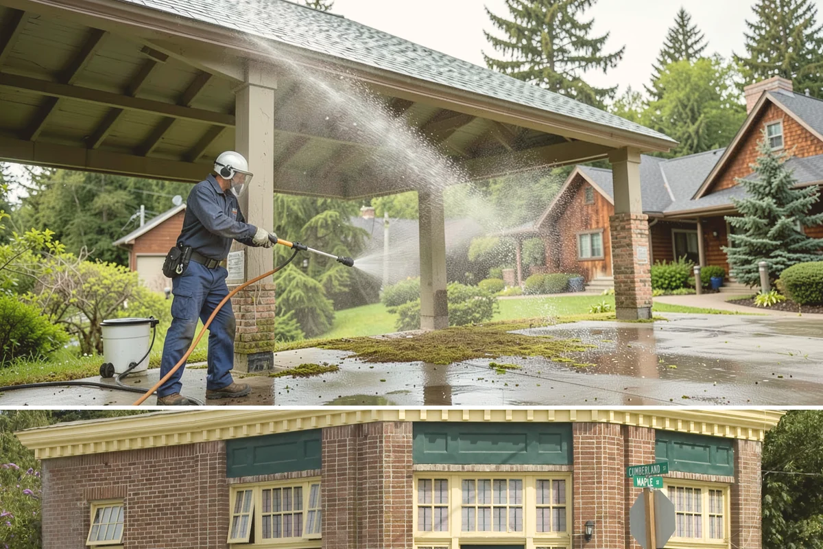 Soft House Washing in Hamilton, Skagit County, WA - The drier stretches from June through September let the low-pressure rinse dry cleanly and slow future regrowth.