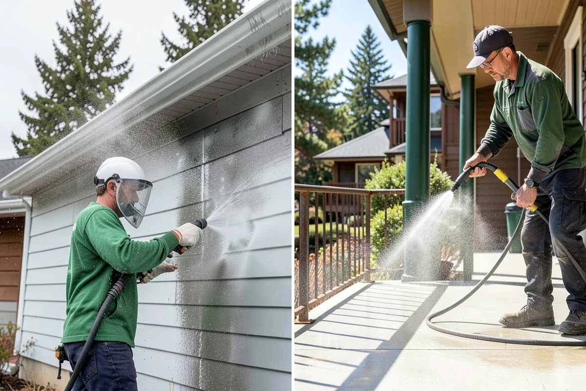 Soft House Washing in Hunts Point, King County, WA - Evaluate the home for pressure-sensitive materials and entry points