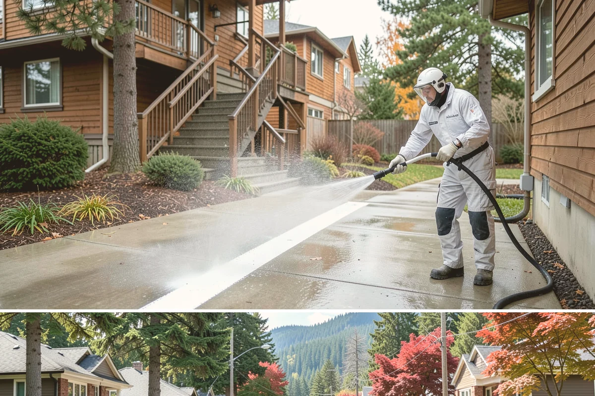 Soft House Washing in Hunts Point, King County, WA - The drier stretches from June through September let the low-pressure rinse dry cleanly and slow future regrowth.