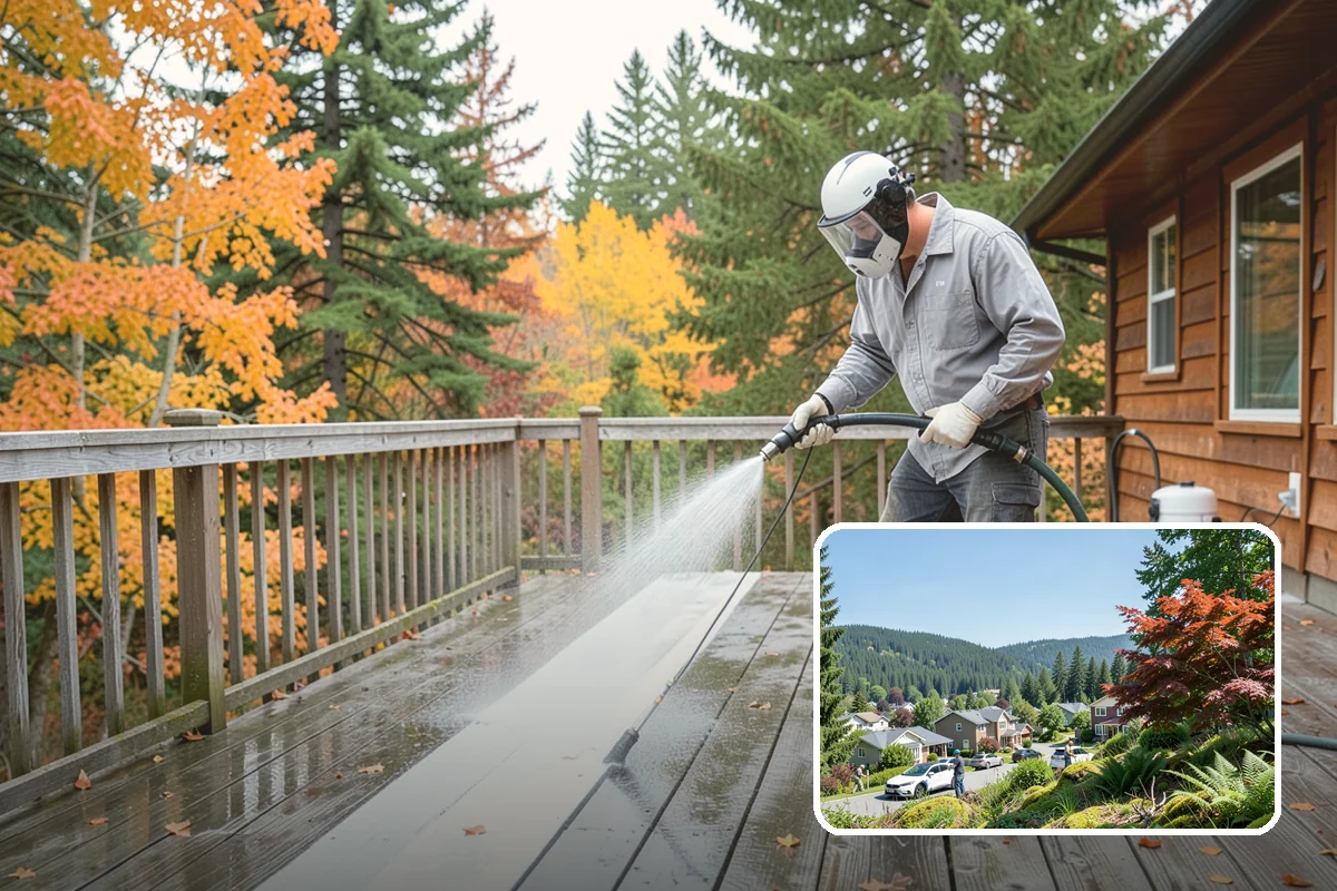 Soft House Washing in Index, Snohomish County, WA - Eliminates the danger of water pushed behind siding
