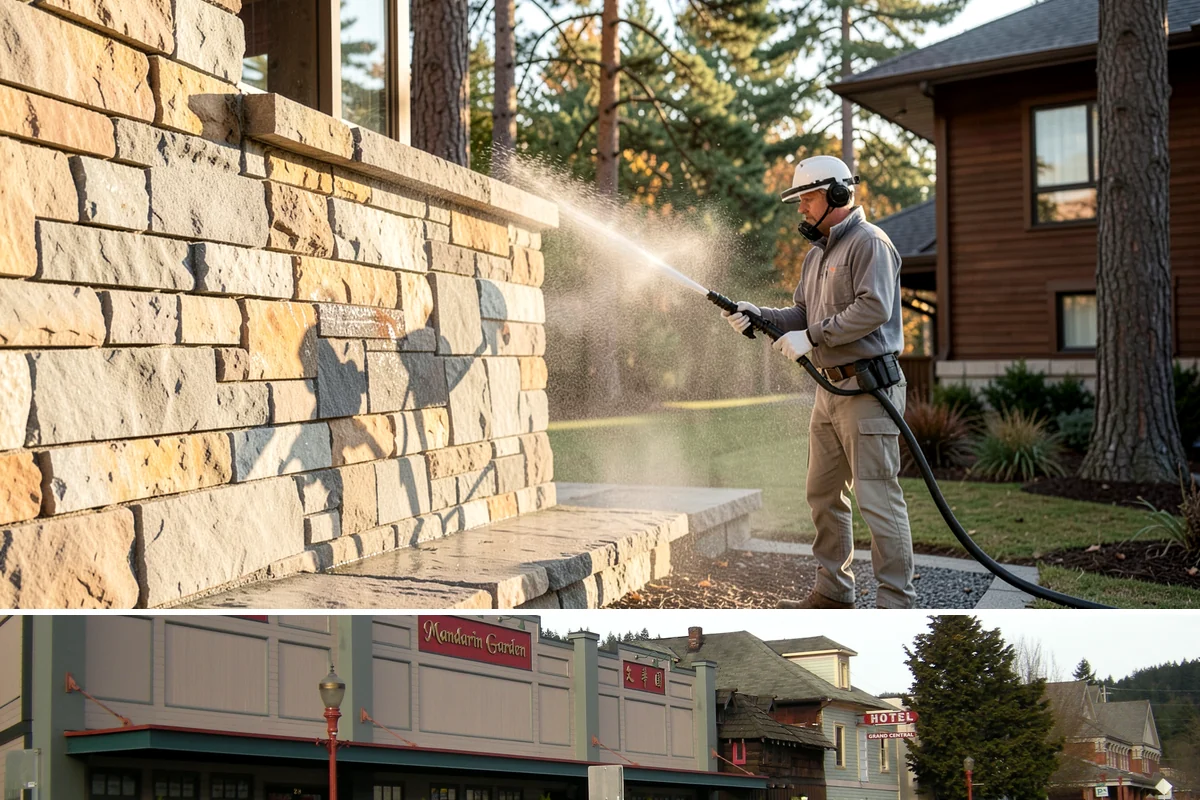 Soft House Washing in Issaquah, King County, WA - The drier stretches from June through September let the low-pressure rinse dry cleanly and slow future regrowth.