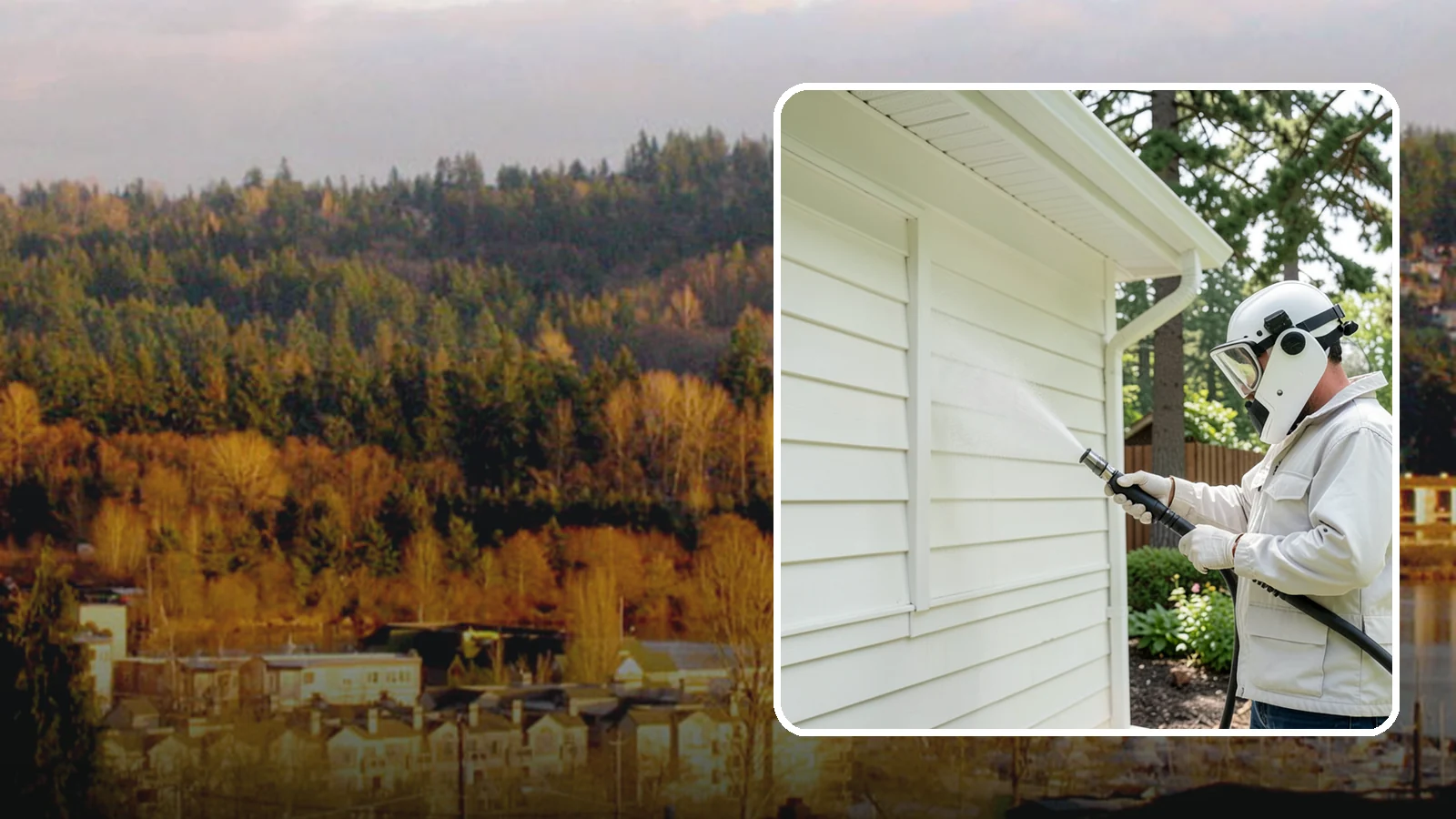 Soft House Washing in Kenmore, King County, WA - Soft house washing uses low pressure and specialized detergents to clean delicate siding without the risk of gouging or water...