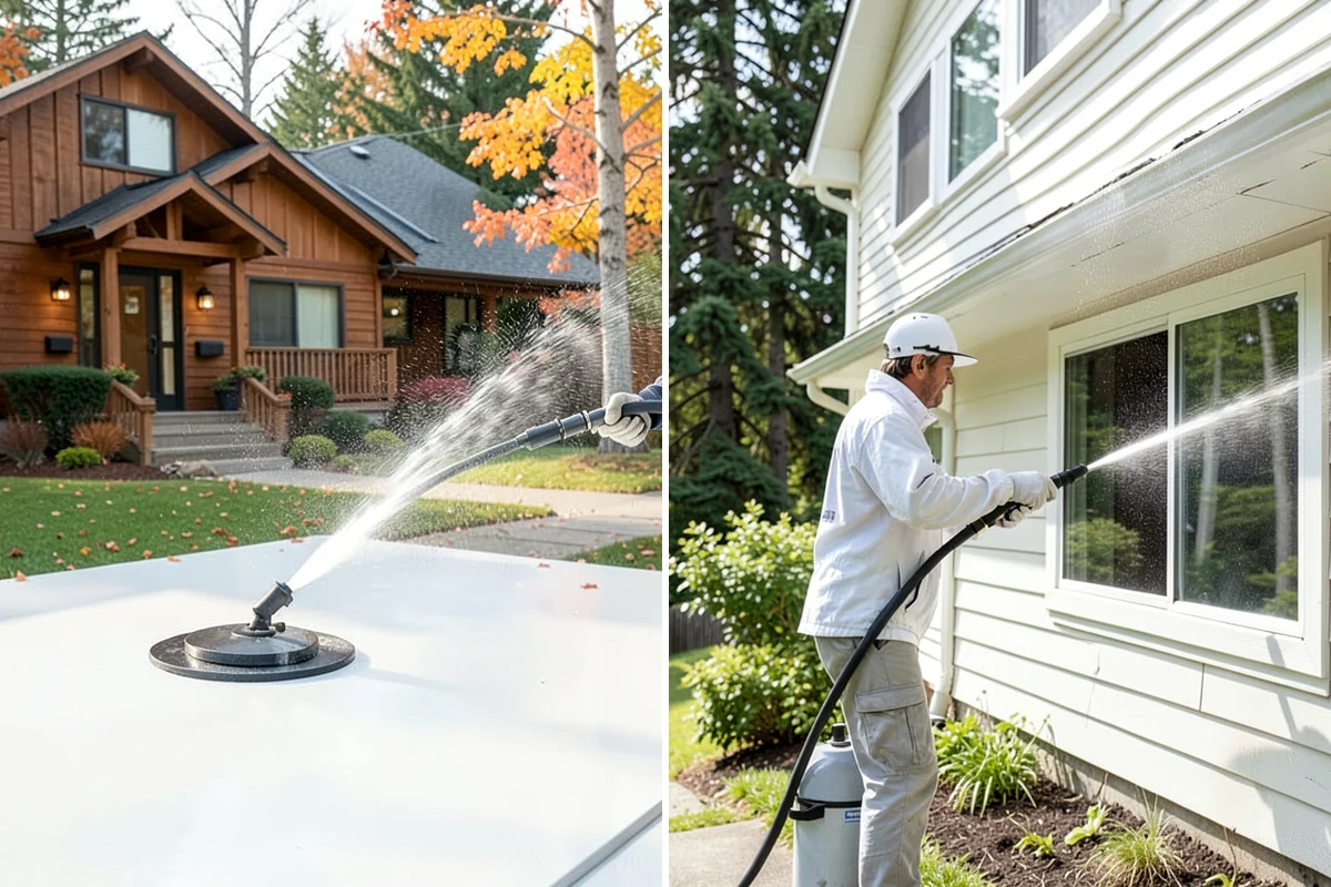 Soft House Washing in Kenmore, King County, WA - Evaluate the home for pressure-sensitive materials and entry points