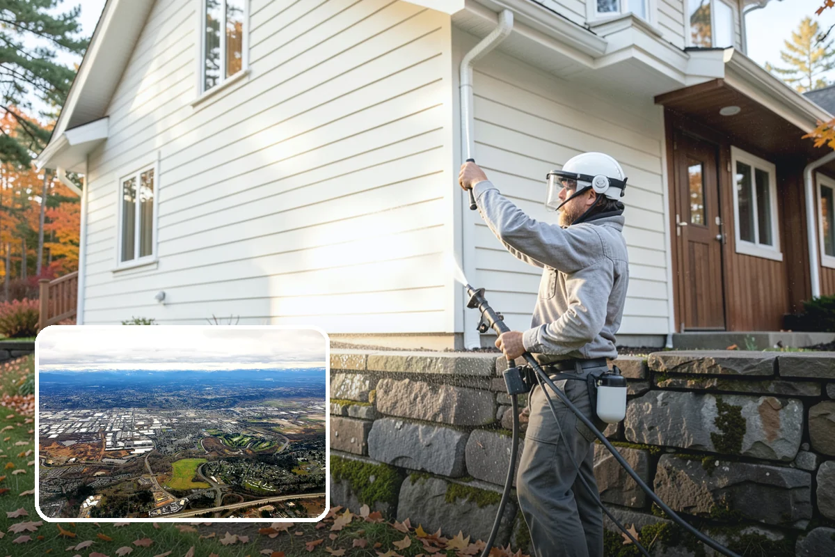 Soft House Washing in Kent, King County, WA - Eliminates the danger of water pushed behind siding